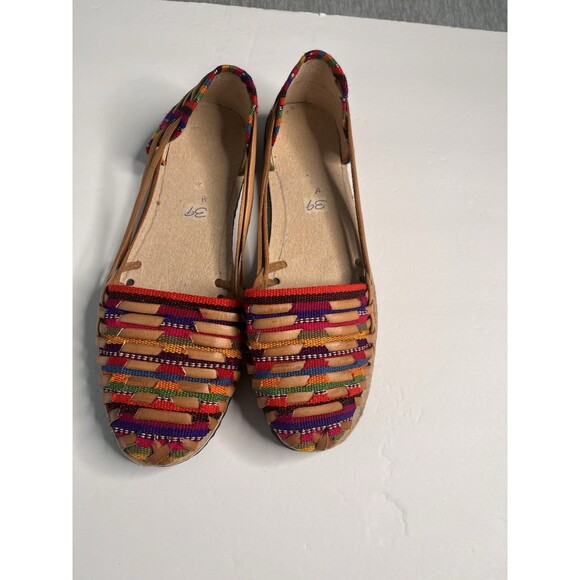 Colorful Handmade flats size 39 us 7 - Picture 1 of 3